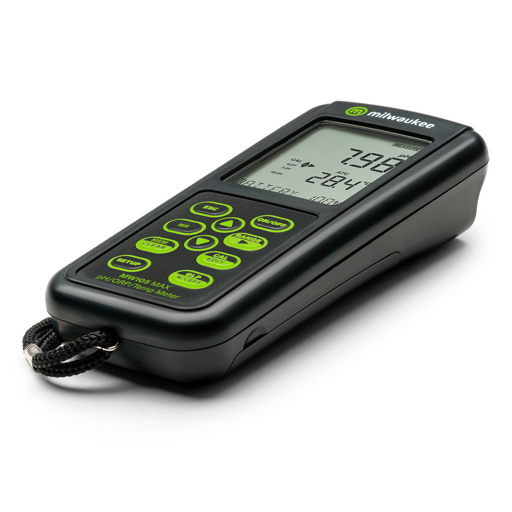 Milwaukee MW105 MAX Waterproof pH/ORP/Temp Logging Portable Meter for Brewers