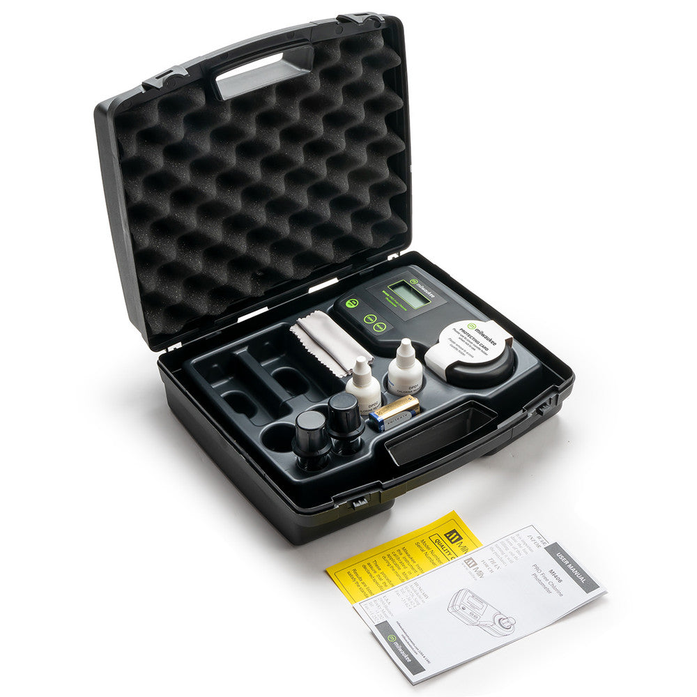 Milwaukee MI406 Free Chlorine PRO Photometer for Water Analysis,