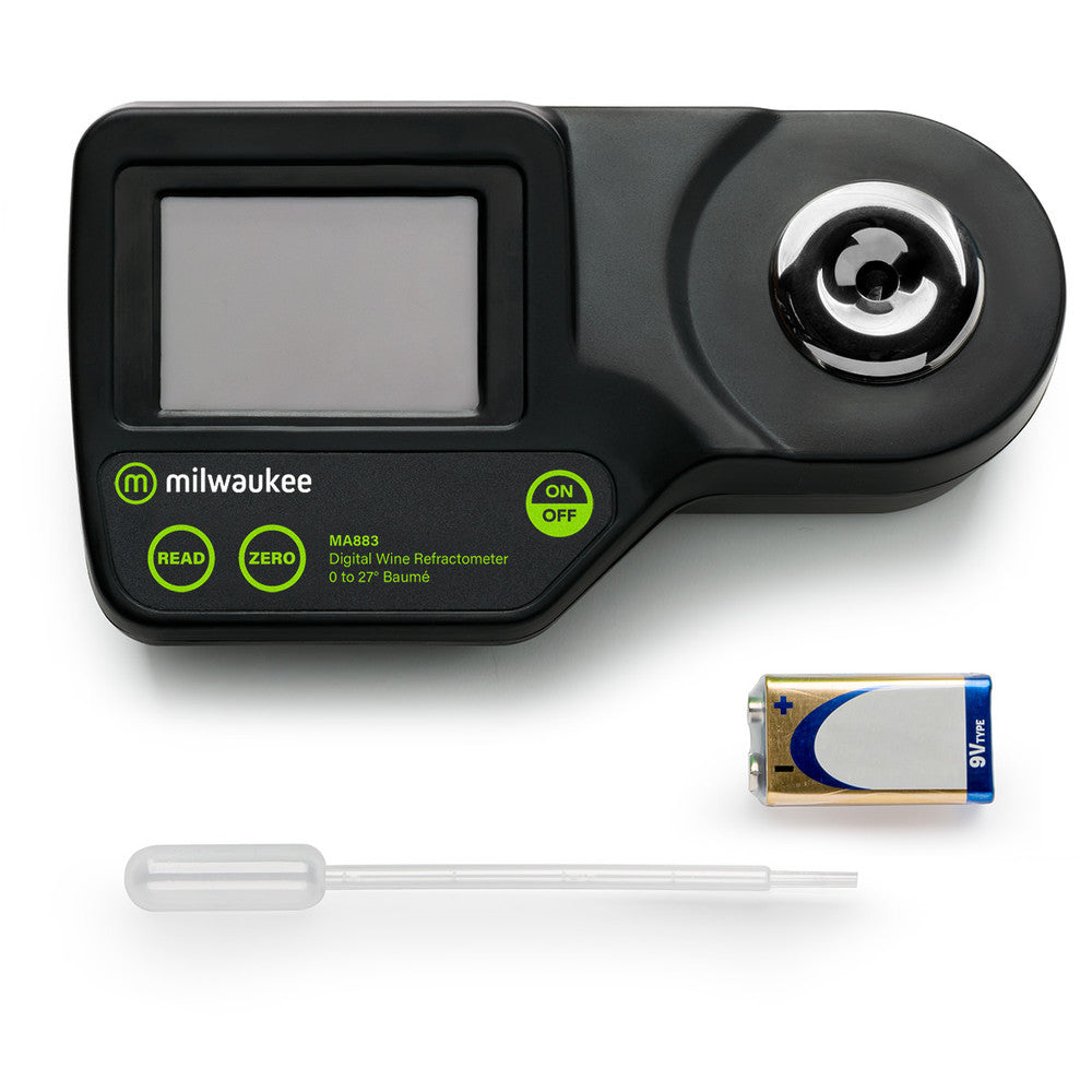 Milwaukee MA883 Digital Refractometer °Baumé for Brewer or Syrup Producers