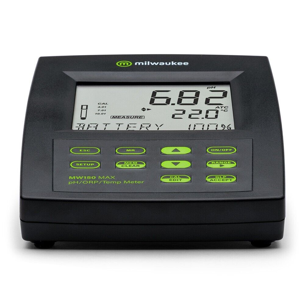 Milwaukee MW150 pH/Temperature Laboratory Bench Meter, US 110V
