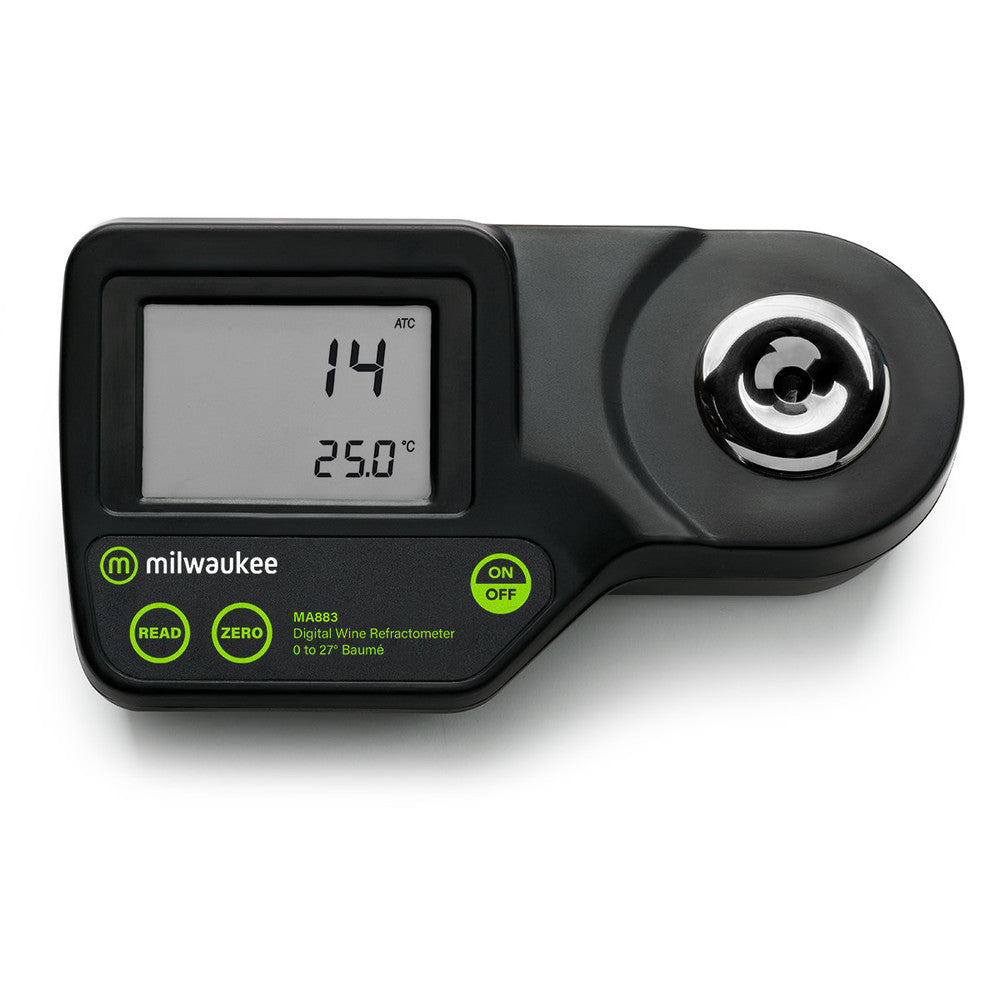 Milwaukee MA883 Digital Refractometer °Baumé for Brewer or Syrup Producers