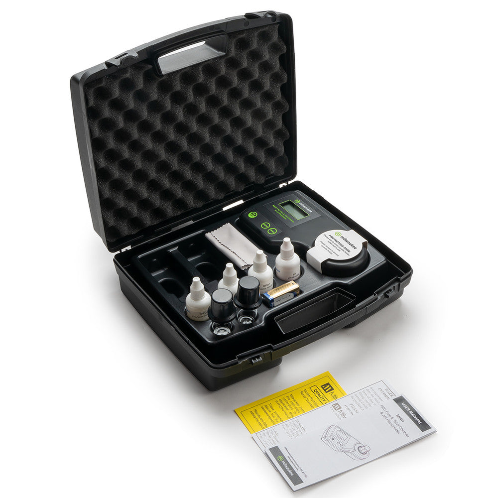 Milwaukee MI411 pH and Free & Total Chlorine PRO Photometer for Water Analysis