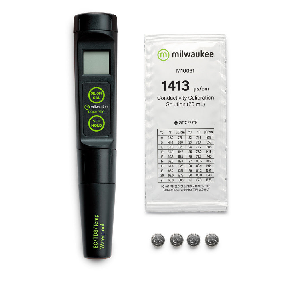 Milwaukee EC59 PRO 3-in-1 Conductivity / TDS / Temp Tester for Aquaculture