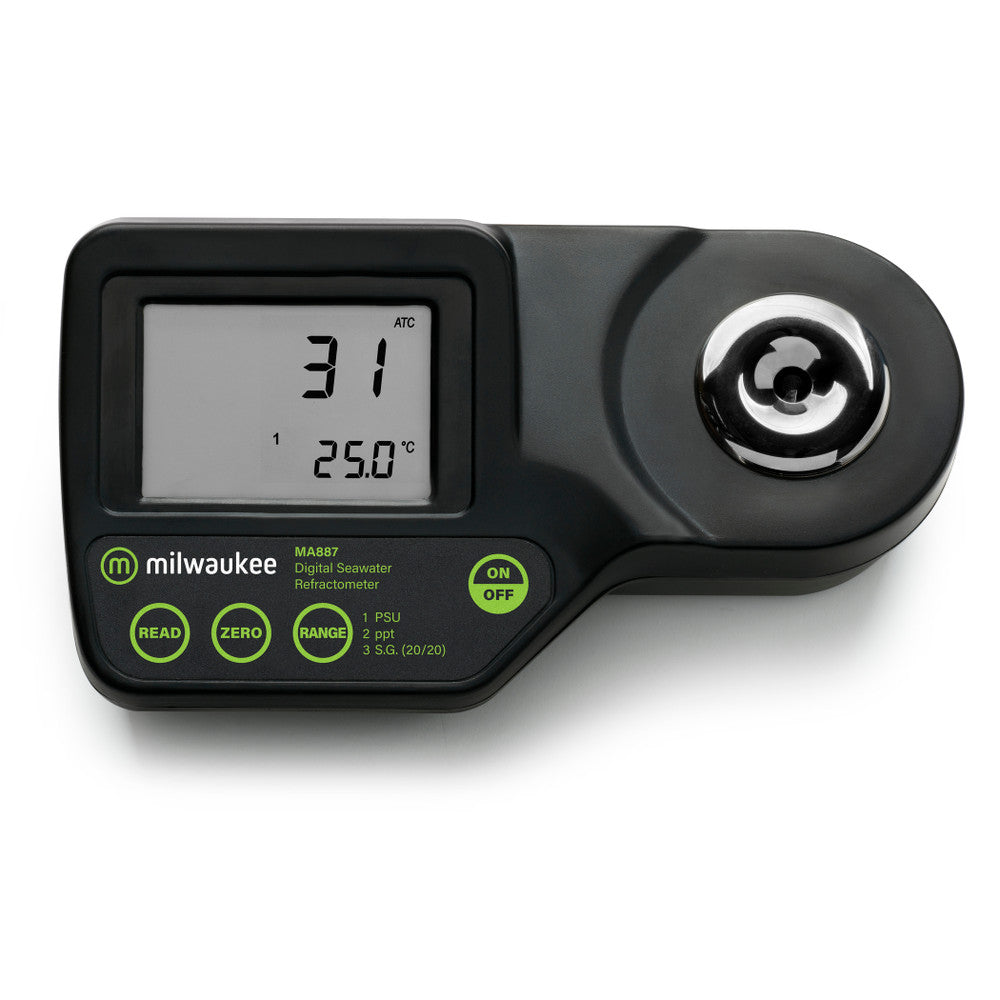 Milwaukee MA887 Digital Salinity Refractometer + Hardshell Case
