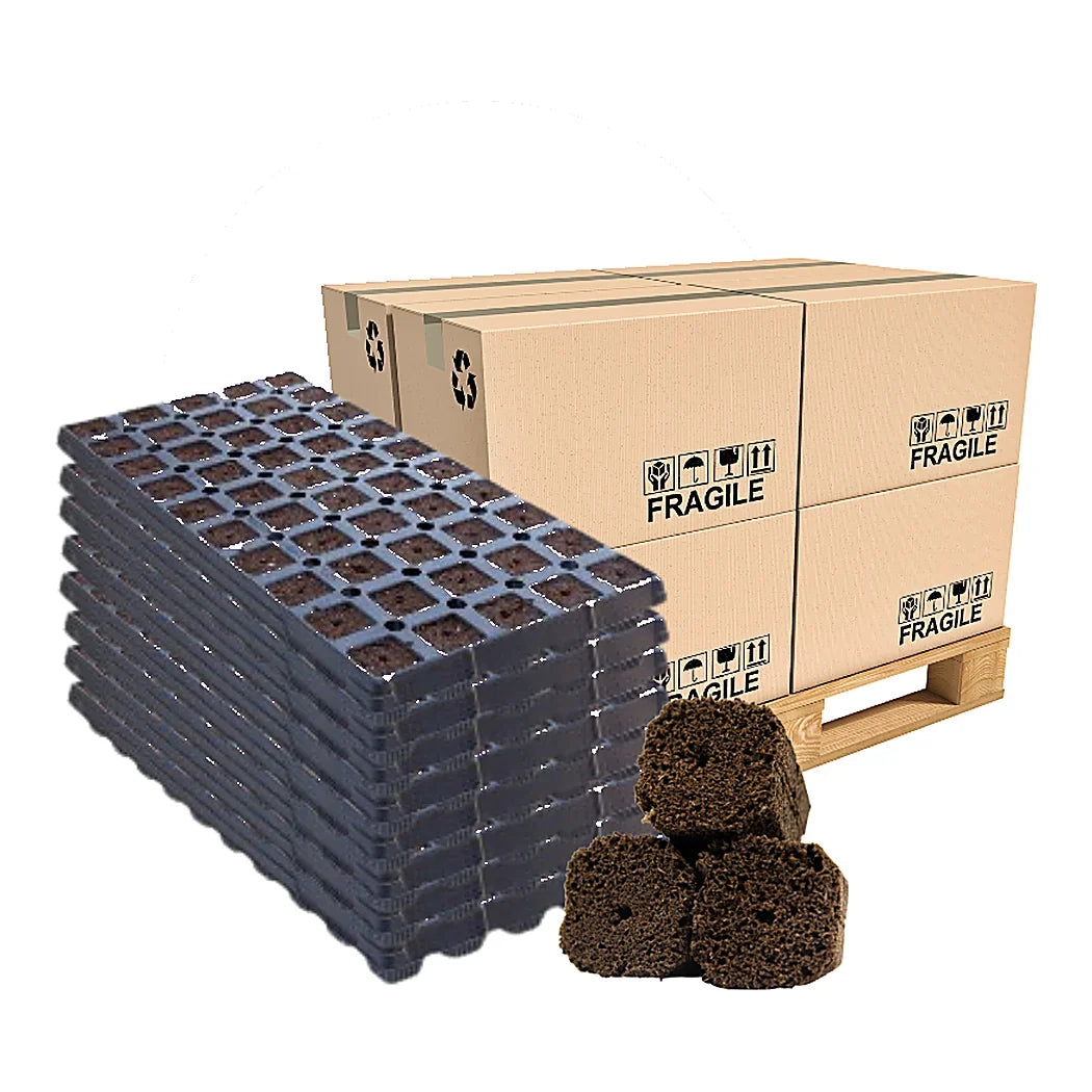 OrganiPlug Pre-Filled Tray, 50 Plugs at 1.25 in, Case or Pallet